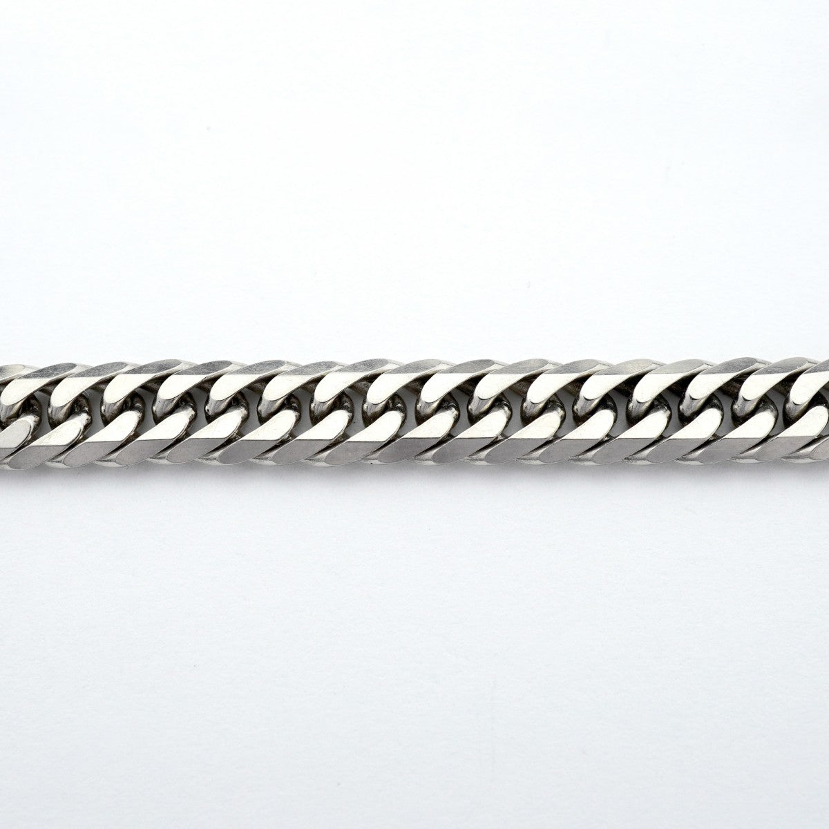 【6khd0038】喜平 ブレスレット Pt850 プラチナ 6面 ダブル 18.6cm 20.5g キヘイ【中古】メンズ レディース ユニセックス
