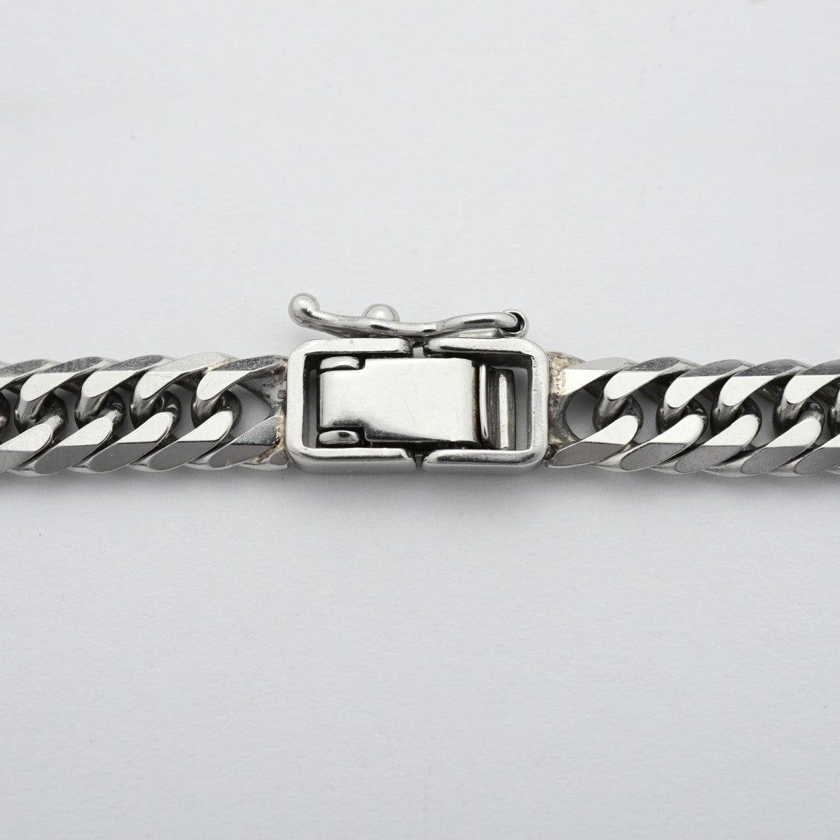 【6khd0038】喜平 ブレスレット Pt850 プラチナ 6面 ダブル 18.6cm 20.5g キヘイ【中古】メンズ レディース ユニセックス