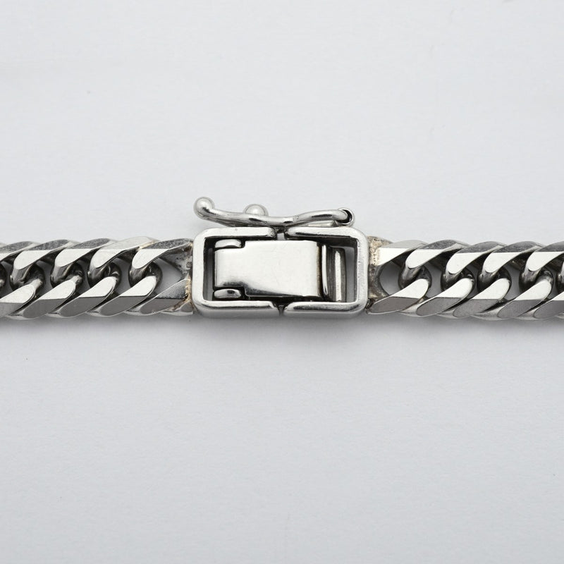 【6khd0038】喜平 ブレスレット Pt850 プラチナ 6面 ダブル 18.6cm 20.5g キヘイ【中古】メンズ レディース ユニセックス
