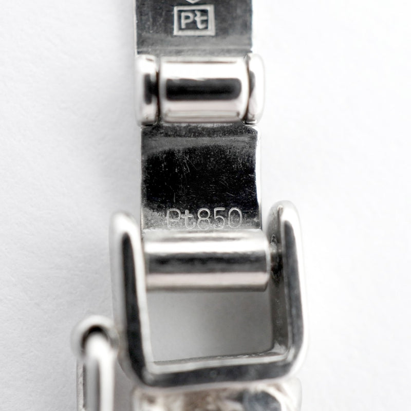 【6khd0038】喜平 ブレスレット Pt850 プラチナ 6面 ダブル 18.6cm 20.5g キヘイ【中古】メンズ レディース ユニセックス