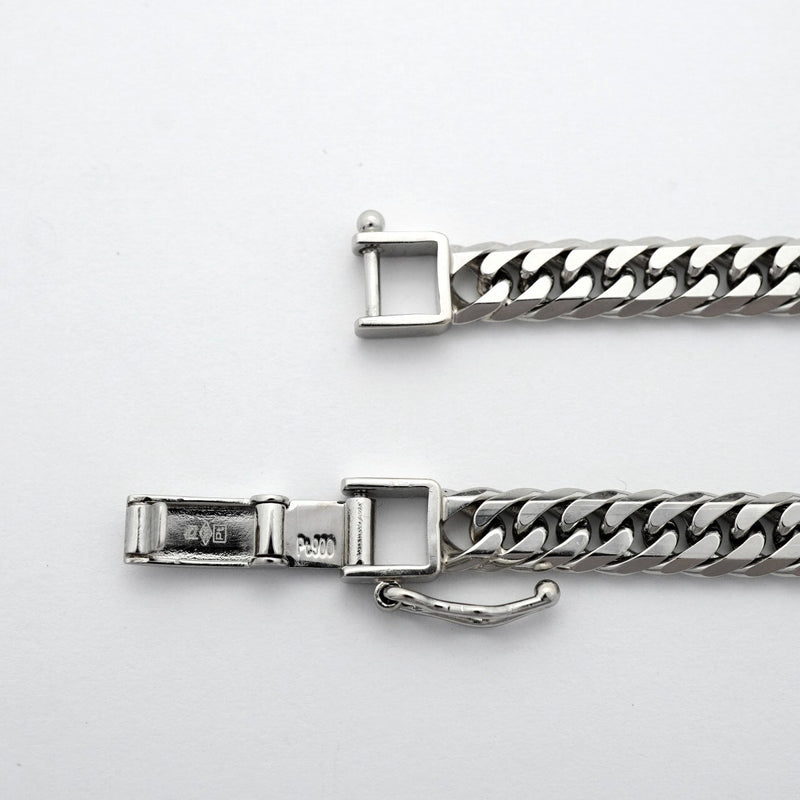 【6khd0040】喜平 ブレスレット Pt900 プラチナ 6面 ダブル 20.7cm 21g キヘイ【中古】メンズ レディース ユニセックス
