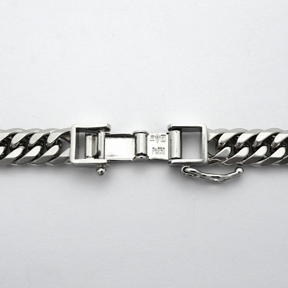 【6khd0042】喜平 ネックレス Pt850 プラチナ 6面 ダブル 60.6cm 101g キヘイ【中古】メンズ レディース ユニセックス