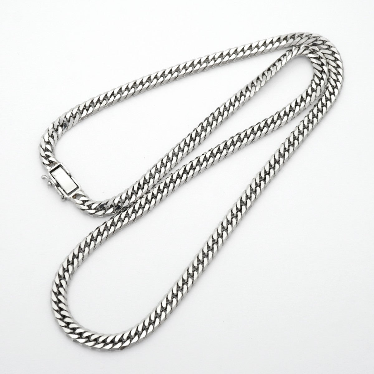 【6khd0044】喜平 ネックレス Pt850 プラチナ 6面 ダブル 50.1cm 50.2g キヘイ【中古】メンズ レディース ユニセックス