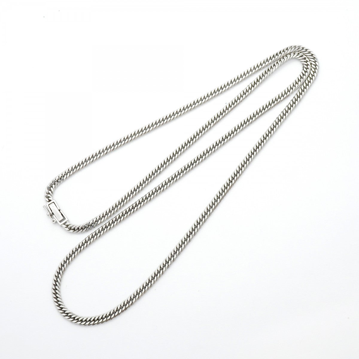 【6khd0046】喜平 ネックレス Pt850 プラチナ 6面 ダブル 60.7cm 31.2g キヘイ【中古】メンズ レディース ユニセックス