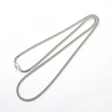 【6khd0046】喜平 ネックレス Pt850 プラチナ 6面 ダブル 60.7cm 31.2g キヘイ【中古】メンズ レディース ユニセックス