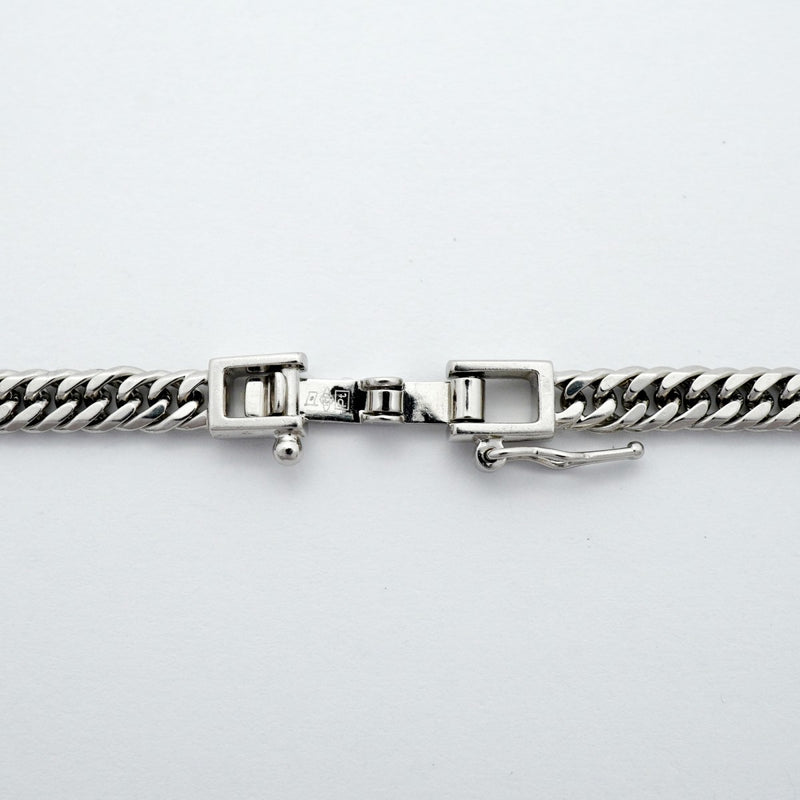 【6khd0046】喜平 ネックレス Pt850 プラチナ 6面 ダブル 60.7cm 31.2g キヘイ【中古】メンズ レディース ユニセックス