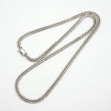 【6khd0049】喜平 ネックレス Pt850 プラチナ トリプル 12面 56cm 33.2g キヘイ【中古】メンズ レディース ユニセックス