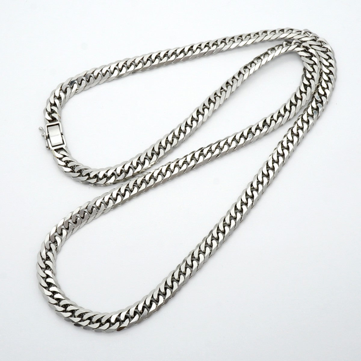 【6khd0050】喜平 ネックレス Pt850 プラチナ 6面 ダブル 60.7cm 100.6g キヘイ【中古】メンズ レディース ユニセックス