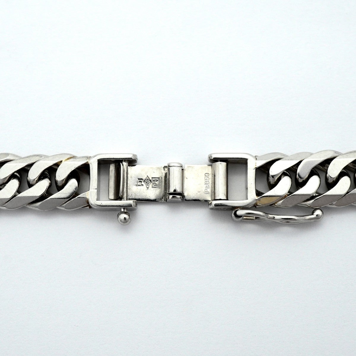 【6khd0050】喜平 ネックレス Pt850 プラチナ 6面 ダブル 60.7cm 100.6g キヘイ【中古】メンズ レディース ユニセックス