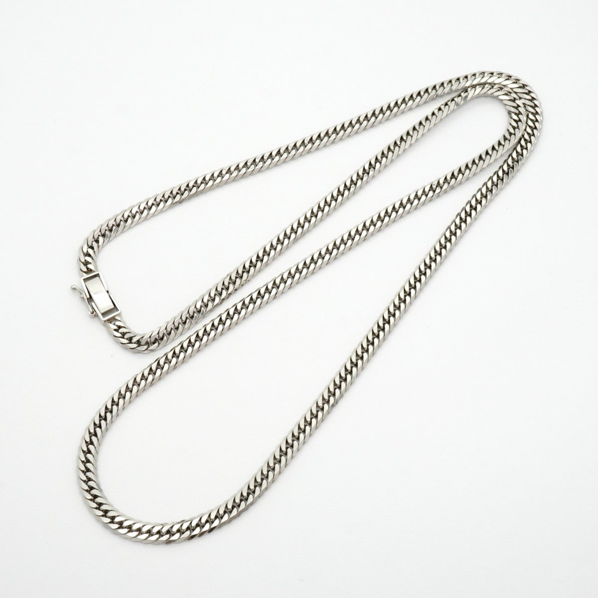 【6khd0055】喜平 ネックレス Pt850 プラチナ 6面 ダブル 61.2cm 50.2g キヘイ【中古】メンズ レディース ユニセックス