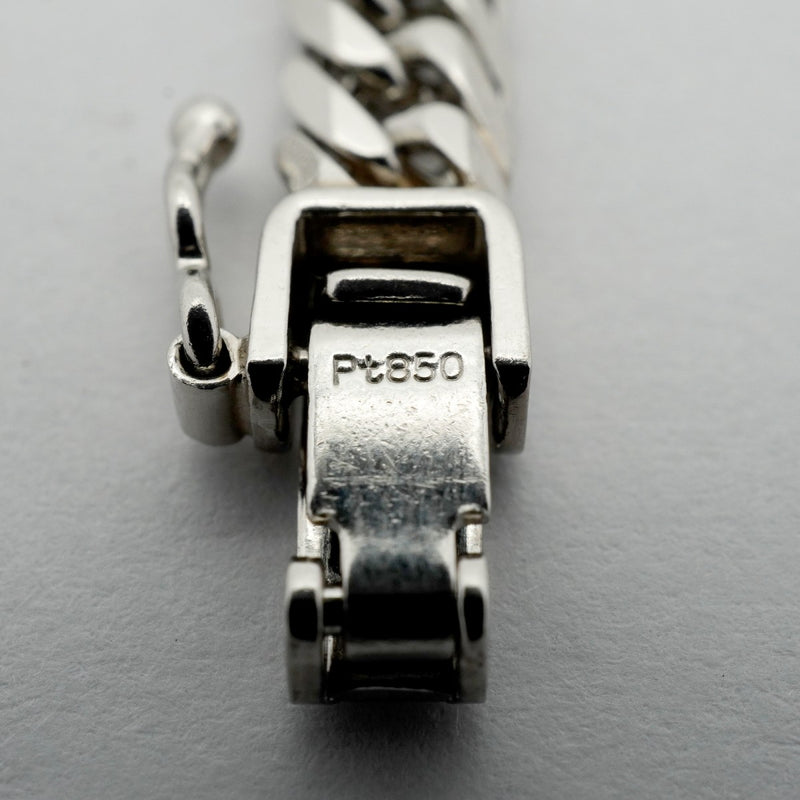 【6khd0056】喜平 ネックレス Pt850 プラチナ 6面 ダブル 60.3cm 50.8g キヘイ【中古】メンズ レディース ユニセックス