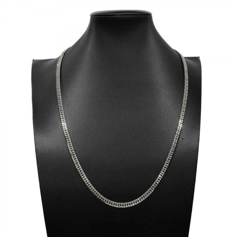 【6khd0056】喜平 ネックレス Pt850 プラチナ 6面 ダブル 60.3cm 50.8g キヘイ【中古】メンズ レディース ユニセックス