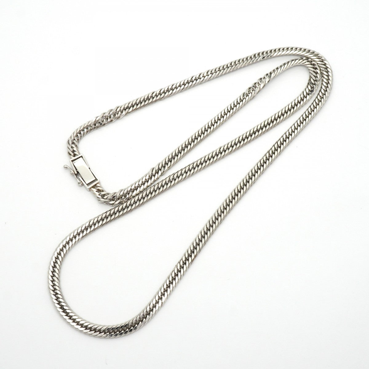 【6khd0059】喜平 ネックレス Pt850 プラチナ トリプル 12面 50.9cm 30.2g キヘイ【中古】メンズ レディース ユニセックス