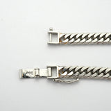 【6khd0071】喜平 ブレスレット Pt850 プラチナ 6面 ダブル 18.1cm 20.2g キヘイ【中古】メンズ レディース ユニセックス