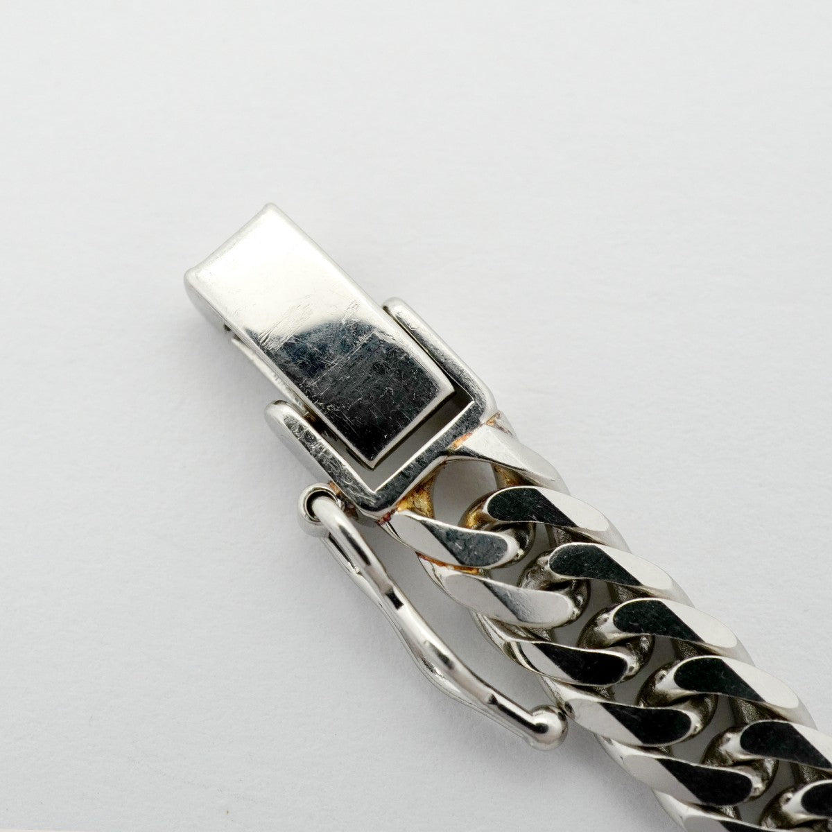 【6khd0071】喜平 ブレスレット Pt850 プラチナ 6面 ダブル 18.1cm 20.2g キヘイ【中古】メンズ レディース ユニセックス