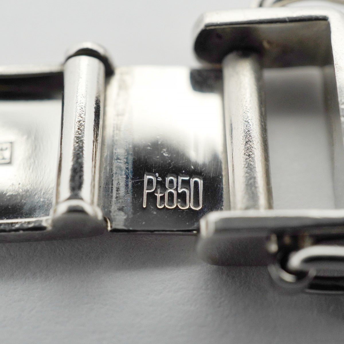 【6khd0072】喜平 ブレスレット Pt850 プラチナ 6面 ダブル 21.4cm 101g キヘイ【中古】メンズ レディース ユニセックス