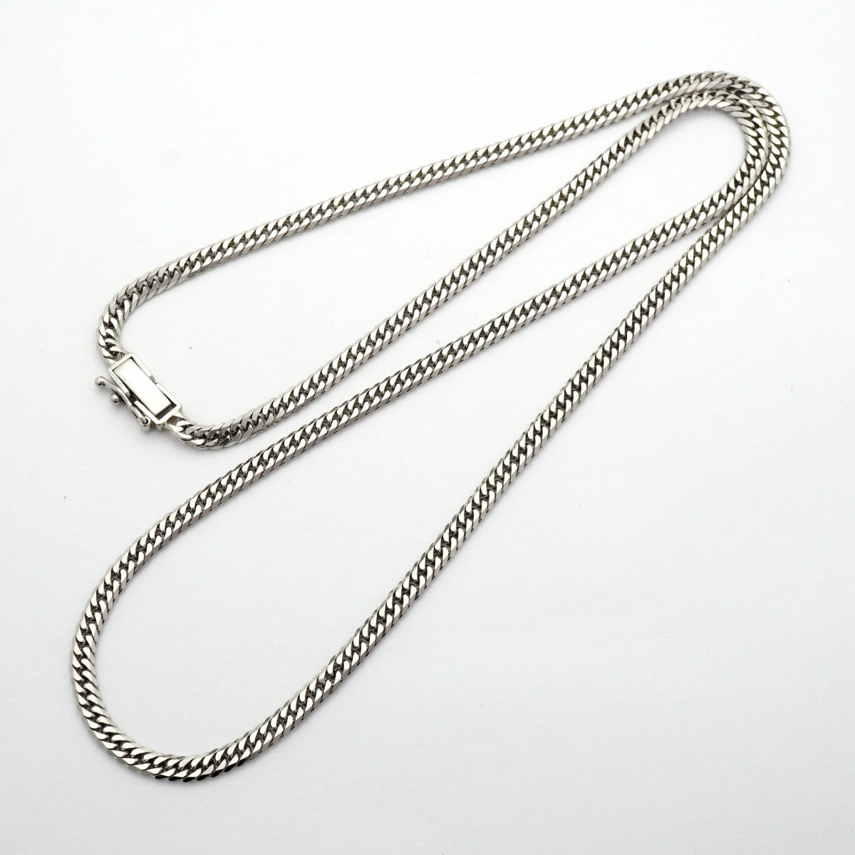 【6khd0074】喜平 ネックレス Pt850 プラチナ 6面 ダブル 50.4cm 20.6g キヘイ【中古】メンズ レディース ユニセックス
