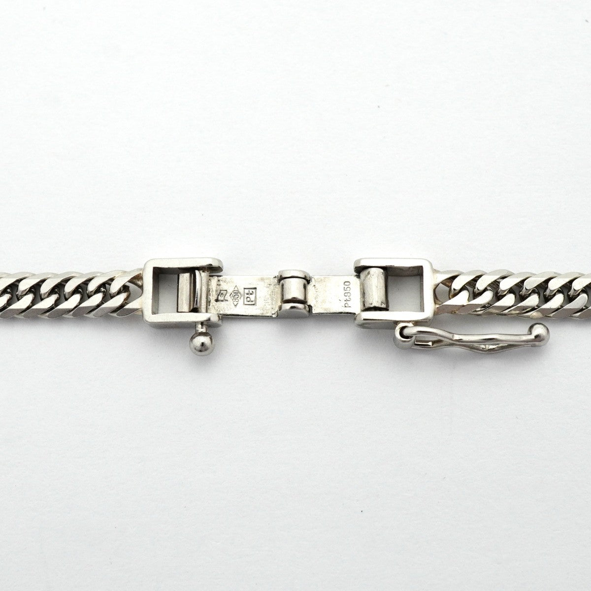 【6khd0074】喜平 ネックレス Pt850 プラチナ 6面 ダブル 50.4cm 20.6g キヘイ【中古】メンズ レディース ユニセックス