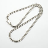 【6khd0075】喜平 ネックレス Pt850 プラチナ トリプル 12面 46cm 27.2g キヘイ【中古】メンズ レディース ユニセックス