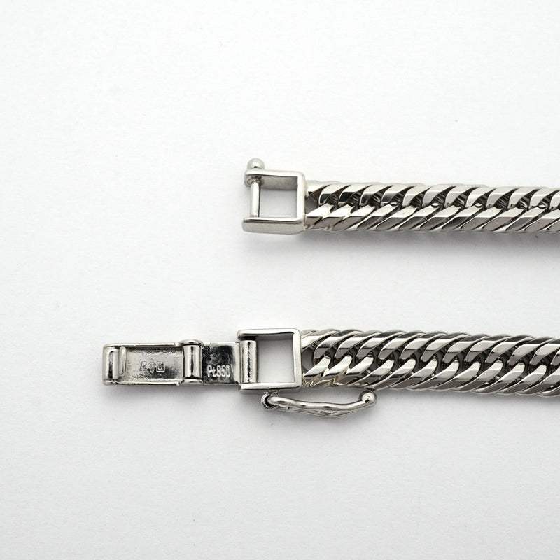 【6khd0077】喜平 ブレスレット Pt850 プラチナ トリプル 12面 20cm 20.5g キヘイ【中古】メンズ レディース ユニセックス