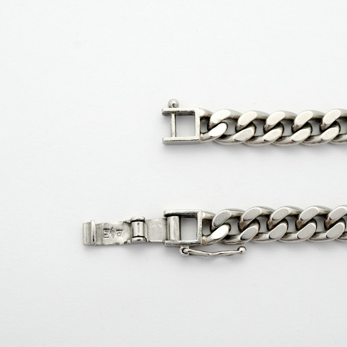 【6khd0078】喜平 ブレスレット Pt850 プラチナ 2面 シングル 18.3cm 26.6g キヘイ【中古】メンズ レディース ユニセックス