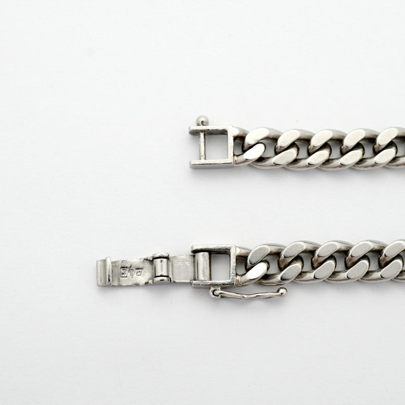 【6khd0078】喜平 ブレスレット Pt850 プラチナ 2面 シングル 18.3cm 26.6g キヘイ【中古】メンズ レディース ユニセックス