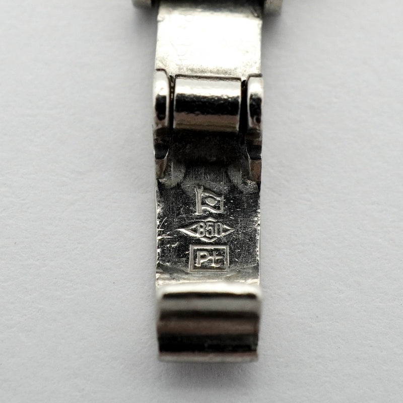 【6khd0078】喜平 ブレスレット Pt850 プラチナ 2面 シングル 18.3cm 26.6g キヘイ【中古】メンズ レディース ユニセックス