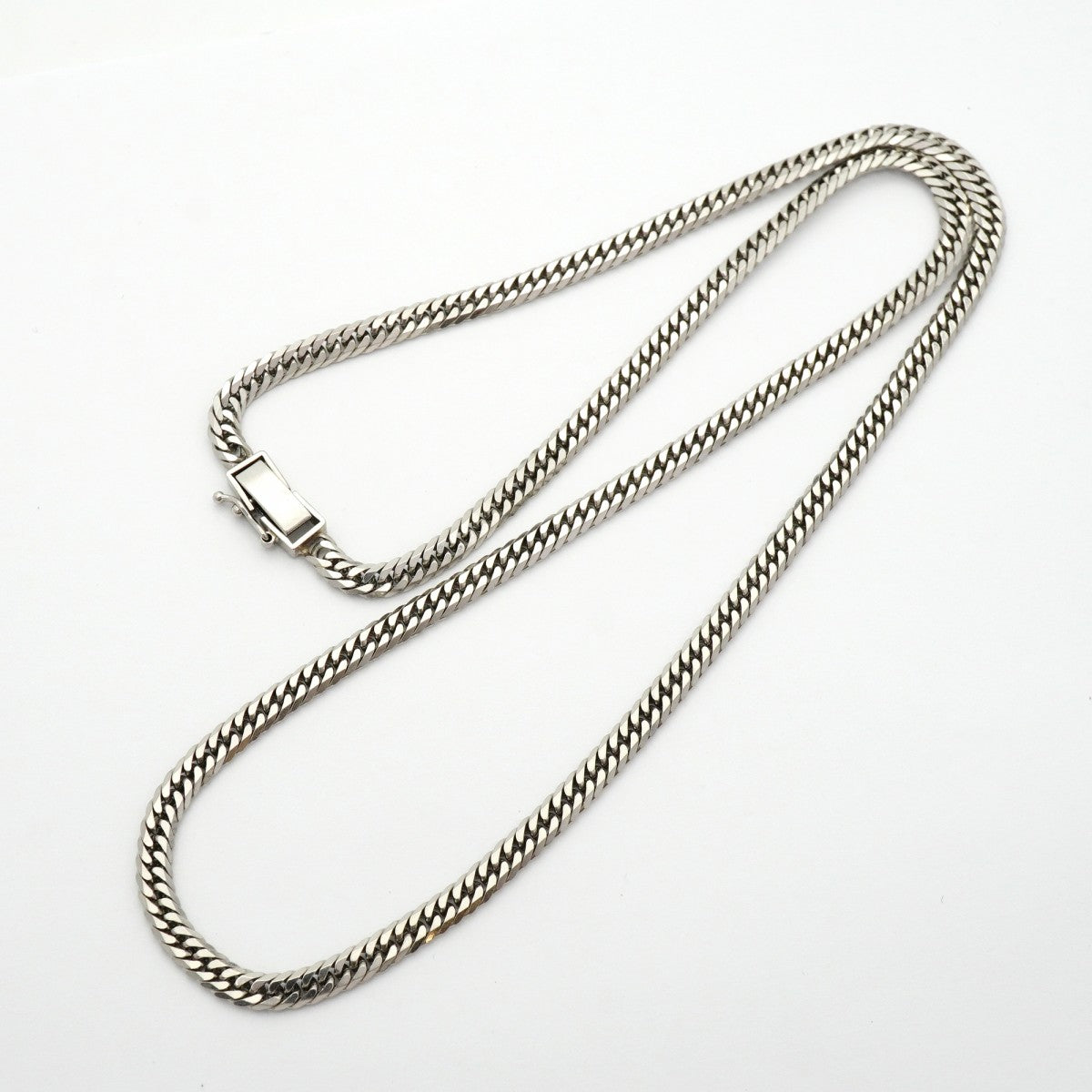 【6khd0080】喜平 ネックレス Pt850 プラチナ 6面 ダブル 51.1cm 30.2g キヘイ【中古】メンズ レディース ユニセックス