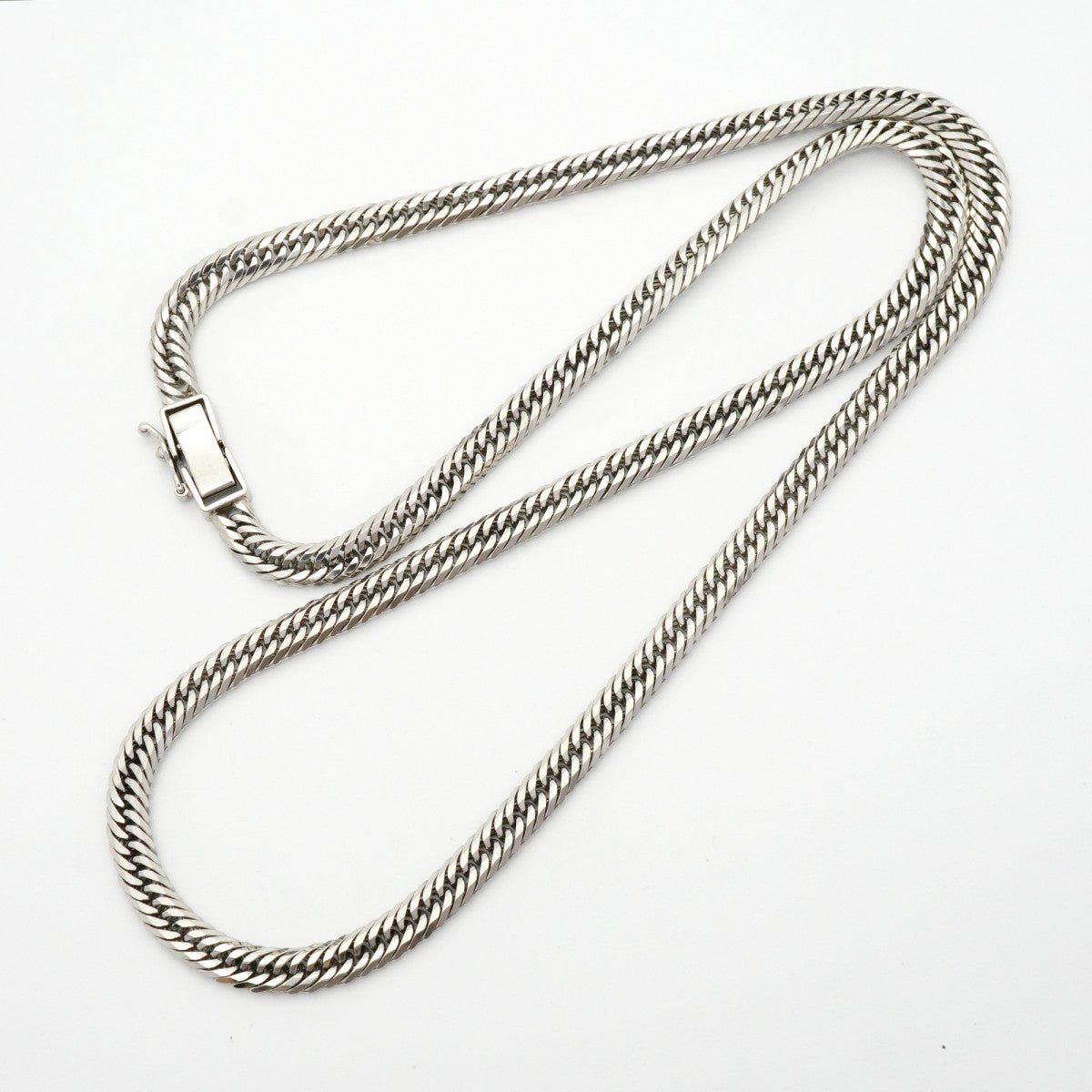 【6khd0081】喜平 ネックレス Pt850 プラチナ トリプル 12面 46.3cm 27.8g キヘイ【中古】メンズ レディース ユニセックス
