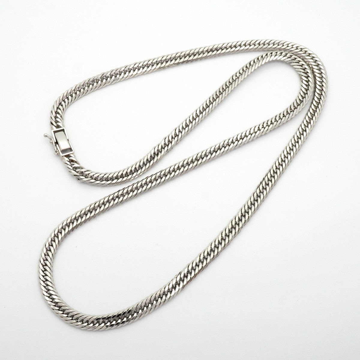 【6khd0082】喜平 ネックレス Pt850 プラチナ トリプル 12面 61cm 60.1g キヘイ【中古】メンズ レディース ユニセックス