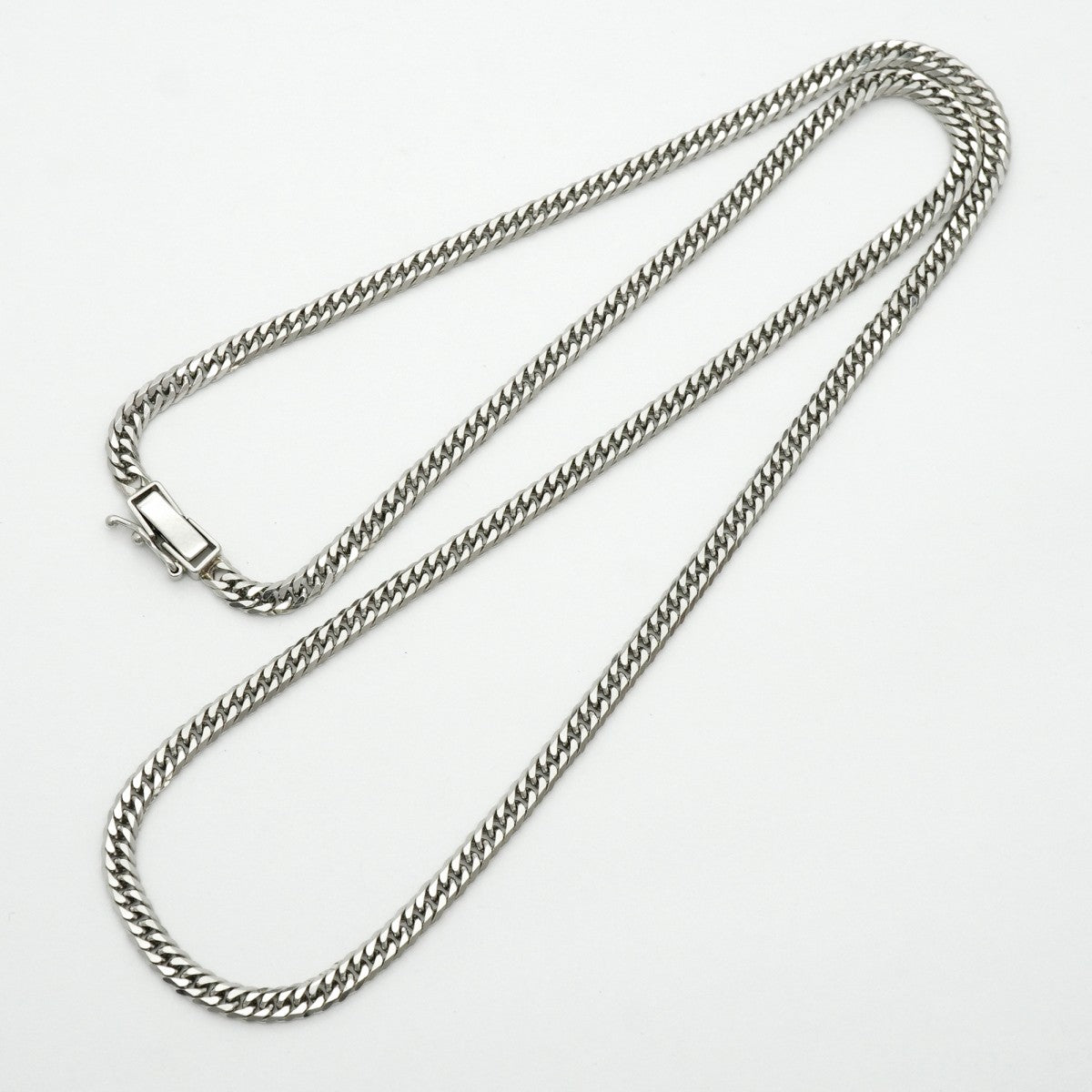 【6khd0087】喜平 ネックレス Pt850 プラチナ 6面 ダブル 50.4cm 20.5g キヘイ【中古】メンズ レディース ユニセックス