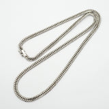 【6khd0089】喜平 ネックレス Pt850 プラチナ 6面 ダブル 50.2cm 30.5g キヘイ【中古】メンズ レディース ユニセックス