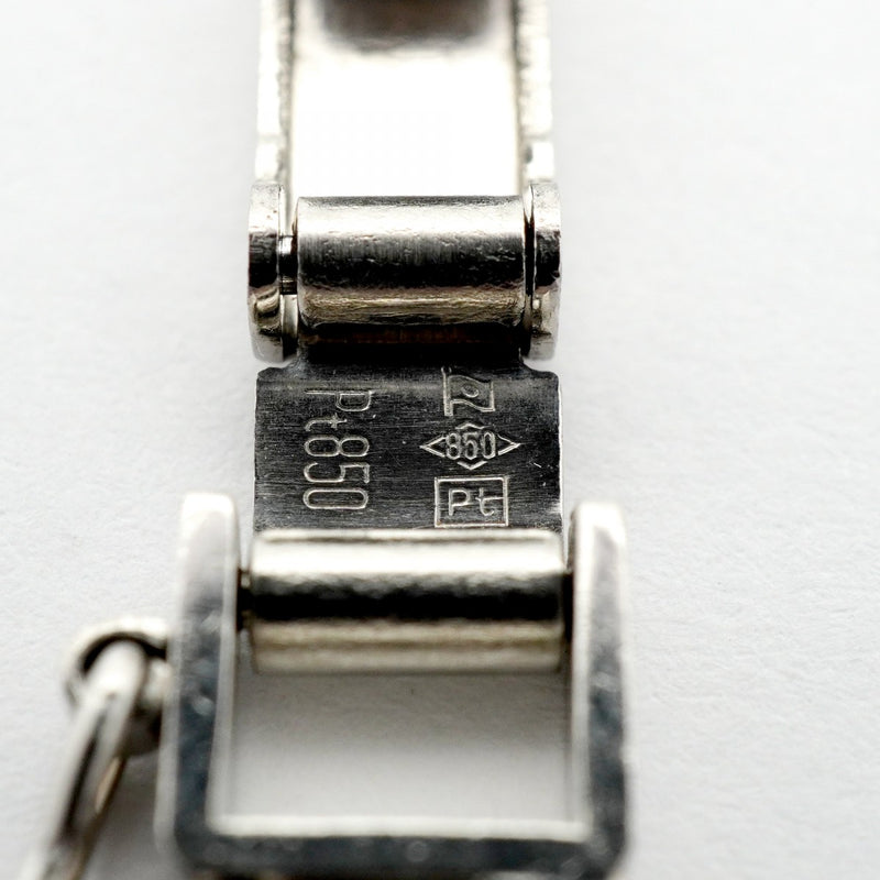【6khd0090】喜平 ブレスレット Pt850 プラチナ 2面 ダブル 18.5cm 45.8g キヘイ【中古】メンズ レディース ユニセックス