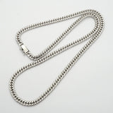 【6khd0091】喜平 ネックレス Pt850 プラチナ 6面 ダブル 51cm 50.8g キヘイ【中古】メンズ レディース ユニセックス