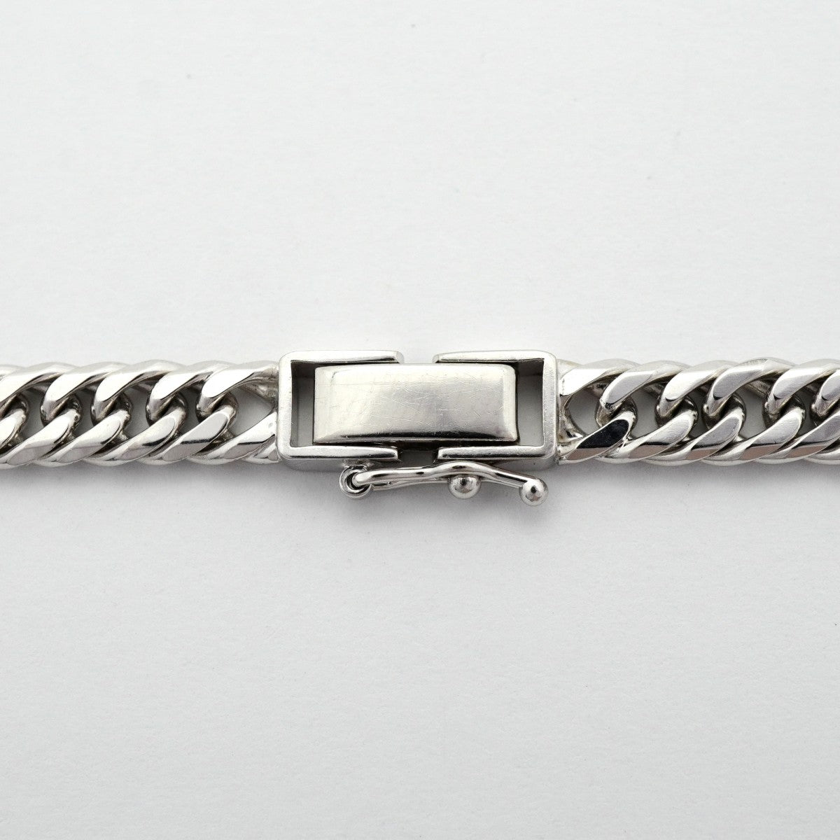 【6khd0091】喜平 ネックレス Pt850 プラチナ 6面 ダブル 51cm 50.8g キヘイ【中古】メンズ レディース ユニセックス