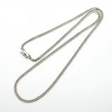 【6khd0093】喜平 ネックレス Pt850 プラチナ 6面 ダブル 45.6cm 10.2g キヘイ【中古】メンズ レディース ユニセックス