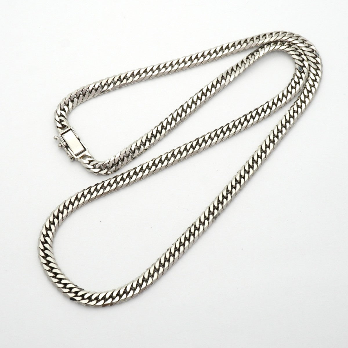 【6khd0094】喜平 ネックレス Pt850 プラチナ 6面 ダブル 50.3cm 50.3g キヘイ【中古】メンズ レディース ユニセックス