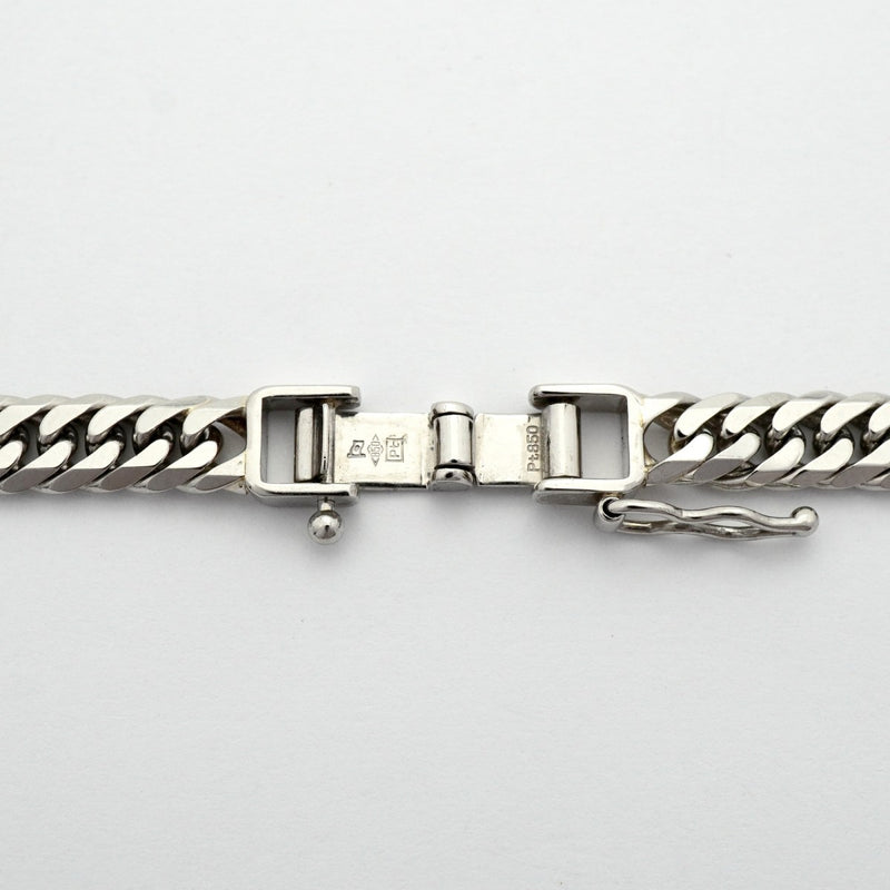【6khd0094】喜平 ネックレス Pt850 プラチナ 6面 ダブル 50.3cm 50.3g キヘイ【中古】メンズ レディース ユニセックス