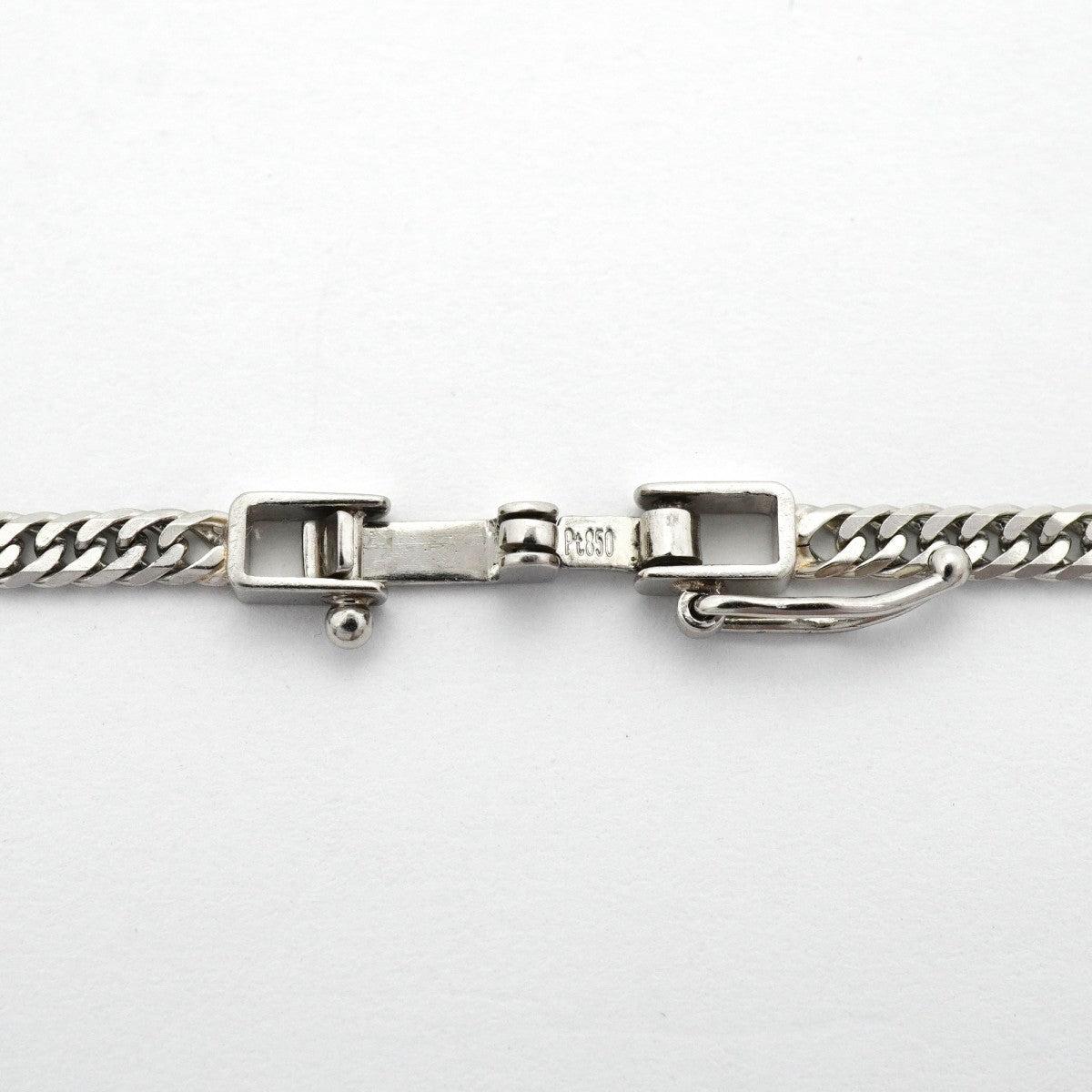 【6khd0096】喜平 ネックレス Pt850 プラチナ 6面 ダブル 50.4cm 11.4g キヘイ【中古】メンズ レディース ユニセックス