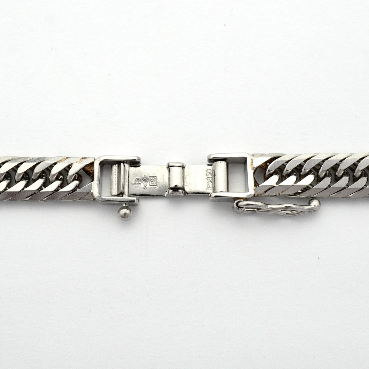 【6khd0097】喜平 ネックレス Pt850 プラチナ 8面 トリプル 50.2cm 50.8g キヘイ【中古】メンズ レディース ユニセックス