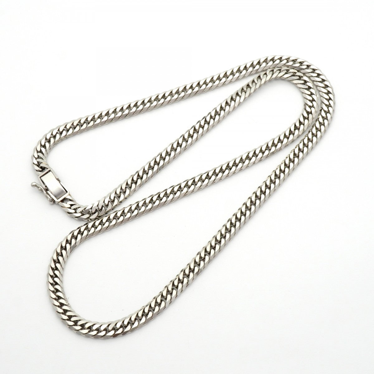 【6khd0099】喜平 ネックレス Pt850 プラチナ 6面 ダブル 50.2cm 50.5g キヘイ【中古】メンズ レディース ユニセックス