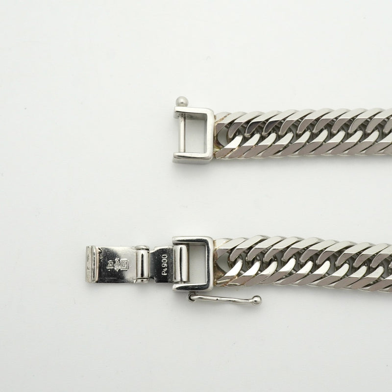 【6khd0101】喜平 ブレスレット Pt900 プラチナ 8面 トリプル 20.5cm 30.6g キヘイ【中古】メンズ レディース ユニセックス