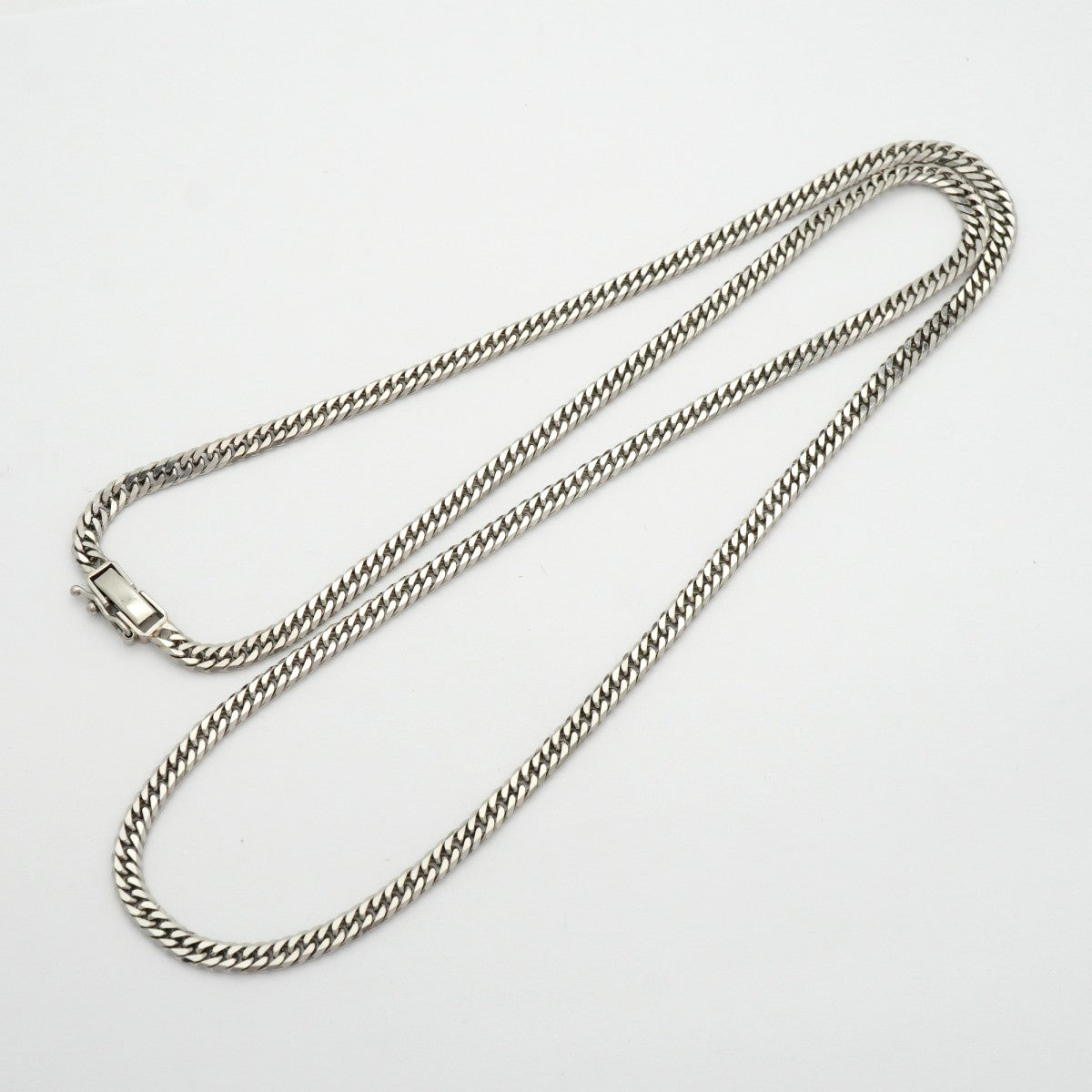 【6khd0106】喜平 ネックレス Pt850 プラチナ 6面 ダブル 60.7cm 30.3g キヘイ【中古】メンズ レディース ユニセックス