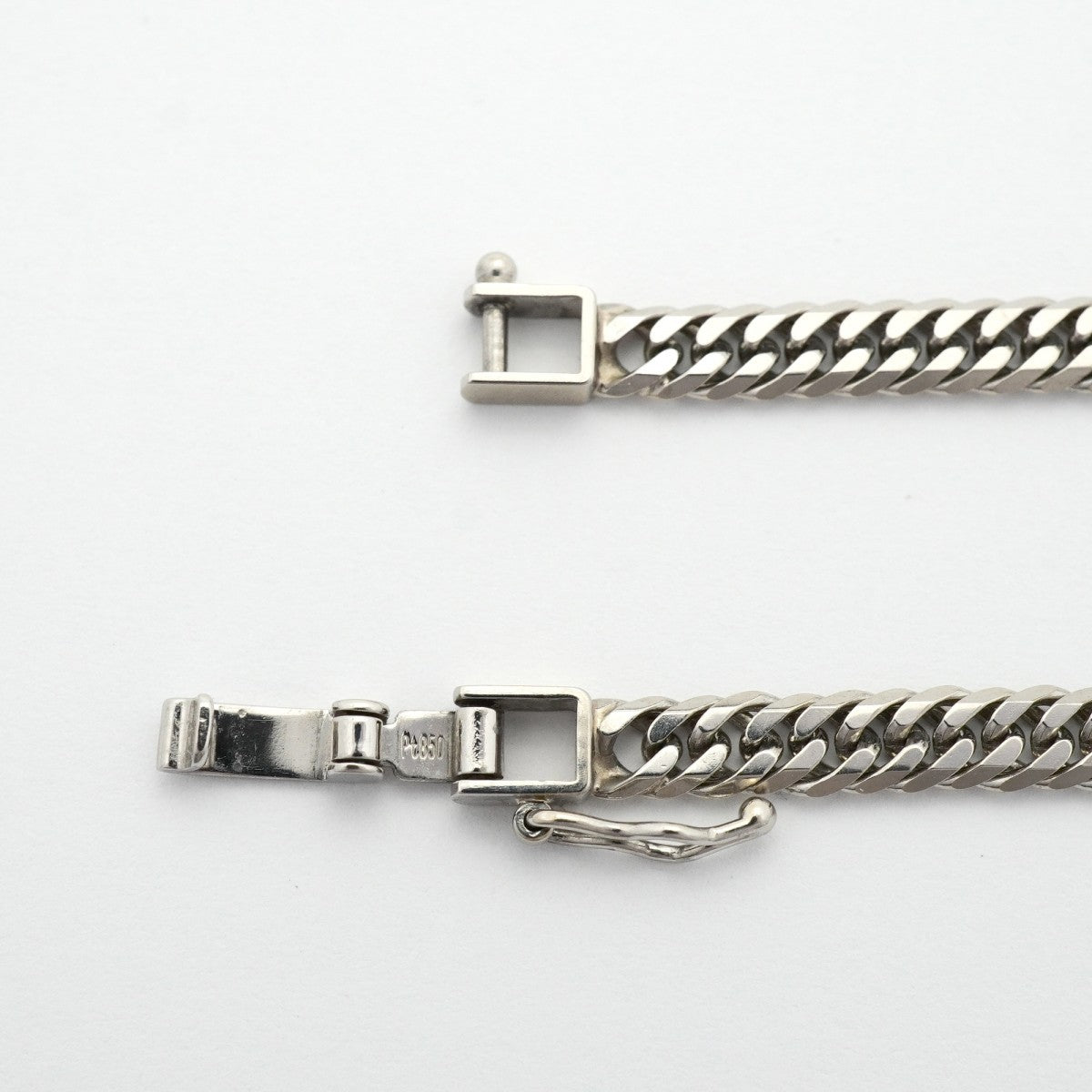 【6khd0120】喜平 ブレスレット Pt850 プラチナ 6面 ダブル 18.5cm 10g キヘイ【中古】メンズ レディース ユニセックス