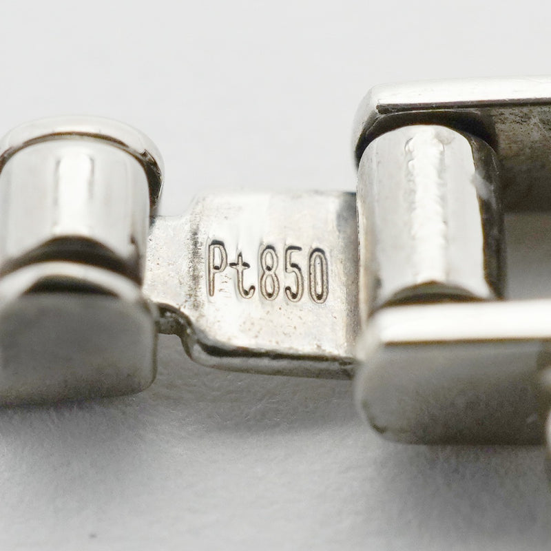 【6khd0120】喜平 ブレスレット Pt850 プラチナ 6面 ダブル 18.5cm 10g キヘイ【中古】メンズ レディース ユニセックス