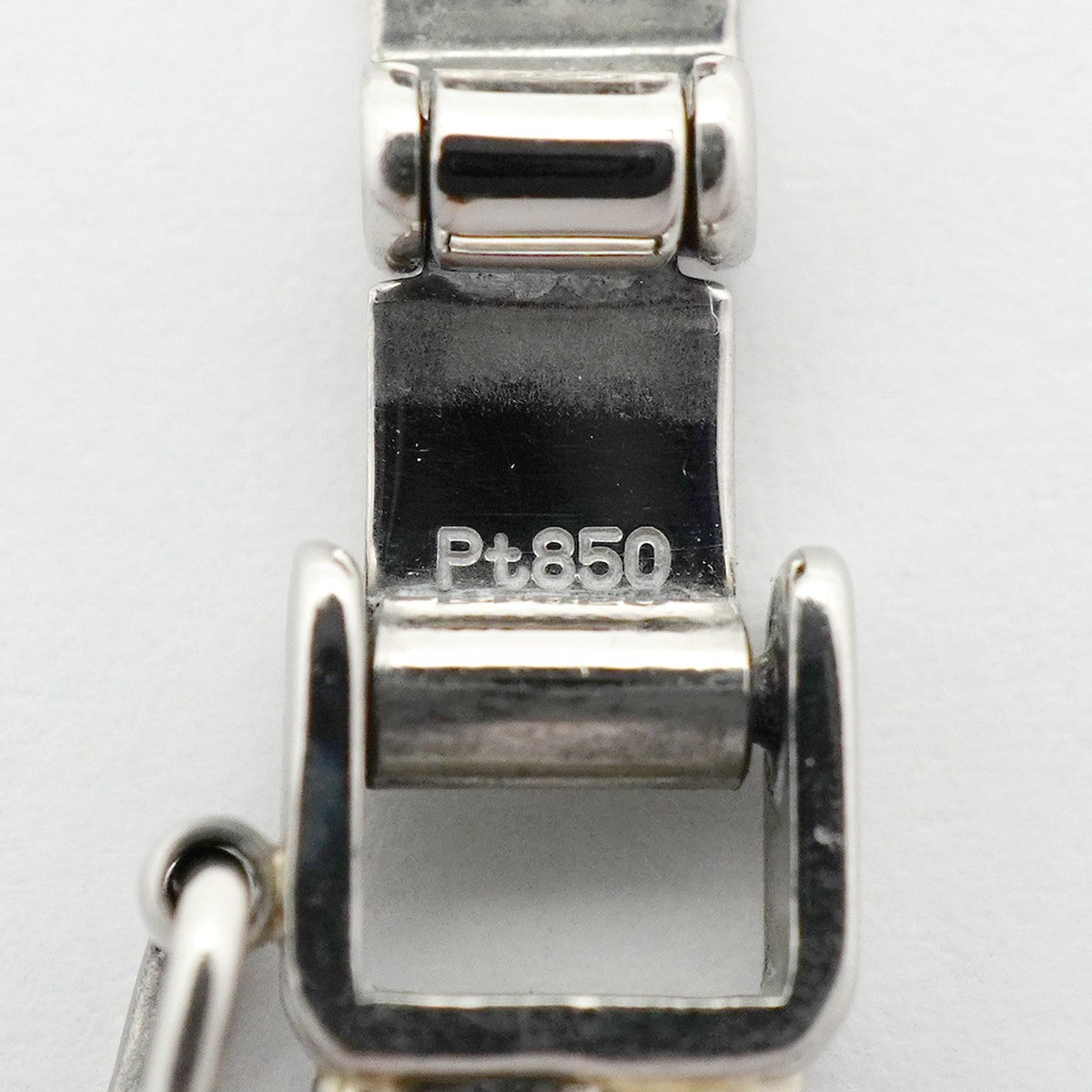 【6khd0124】喜平 ブレスレット Pt850 プラチナ 6面 ダブル 20.5cm 20.3g キヘイ【中古】メンズ レディース ユニセックス
