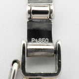 【6khd0124】喜平 ブレスレット Pt850 プラチナ 6面 ダブル 20.5cm 20.3g キヘイ【中古】メンズ レディース ユニセックス