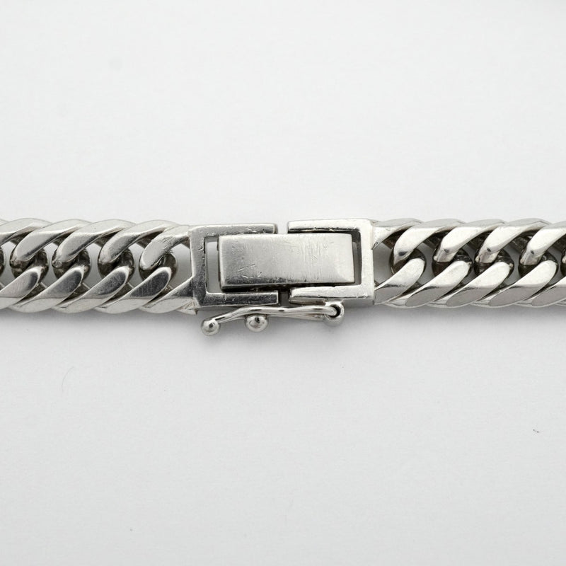 【6khe0002】喜平 ブレスレット Pt900 プラチナ 6面 ダブル 20.6cm 30.2g キヘイ【中古】メンズ レディース ユニセックス