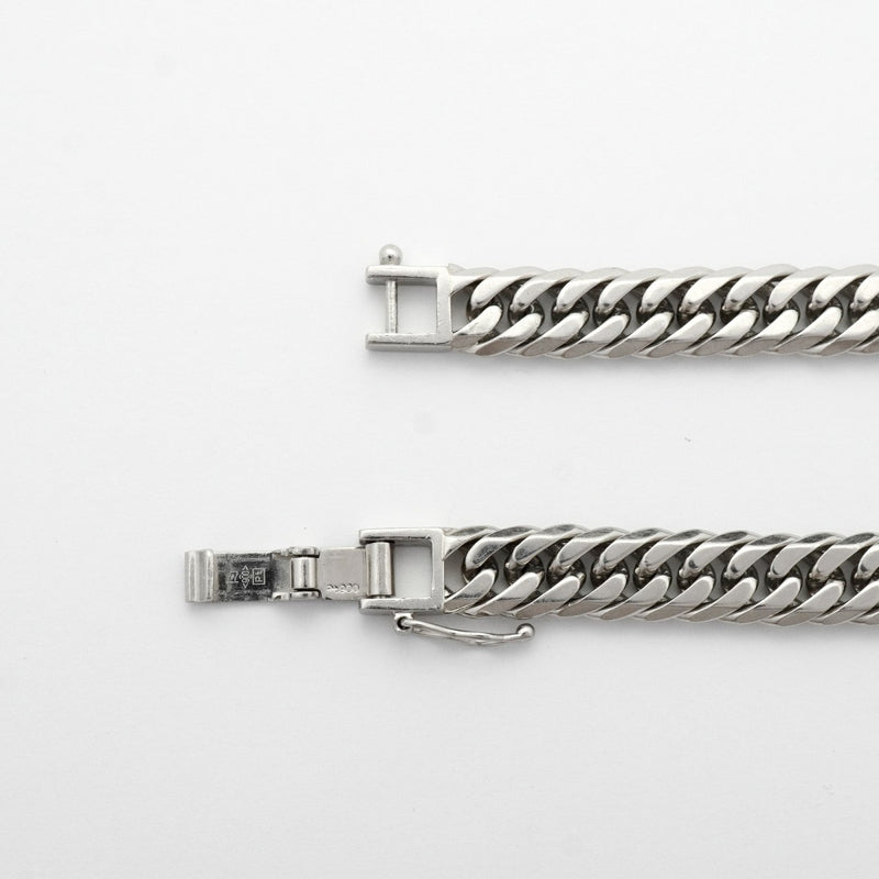 【6khe0002】喜平 ブレスレット Pt900 プラチナ 6面 ダブル 20.6cm 30.2g キヘイ【中古】メンズ レディース ユニセックス