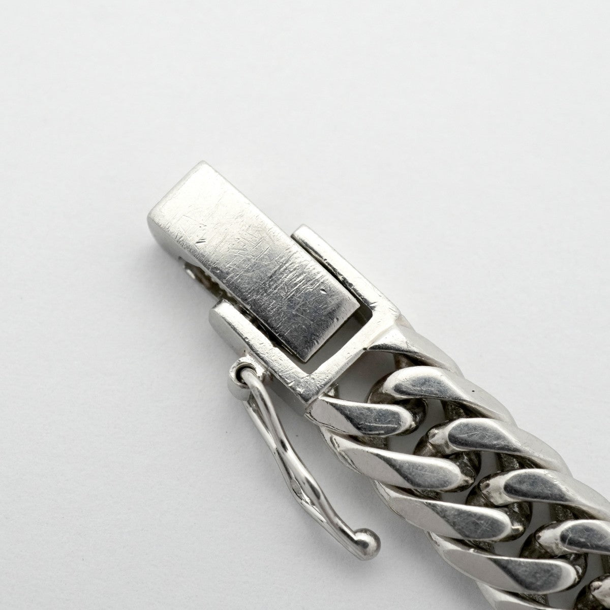 【6khe0002】喜平 ブレスレット Pt900 プラチナ 6面 ダブル 20.6cm 30.2g キヘイ【中古】メンズ レディース ユニセックス